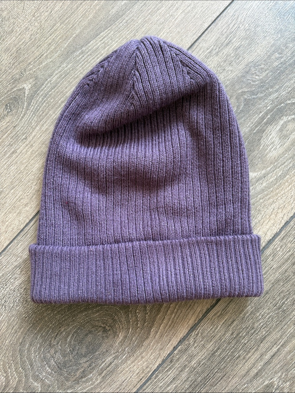 Sunday Best Ribbed Beanie Hat - Purple